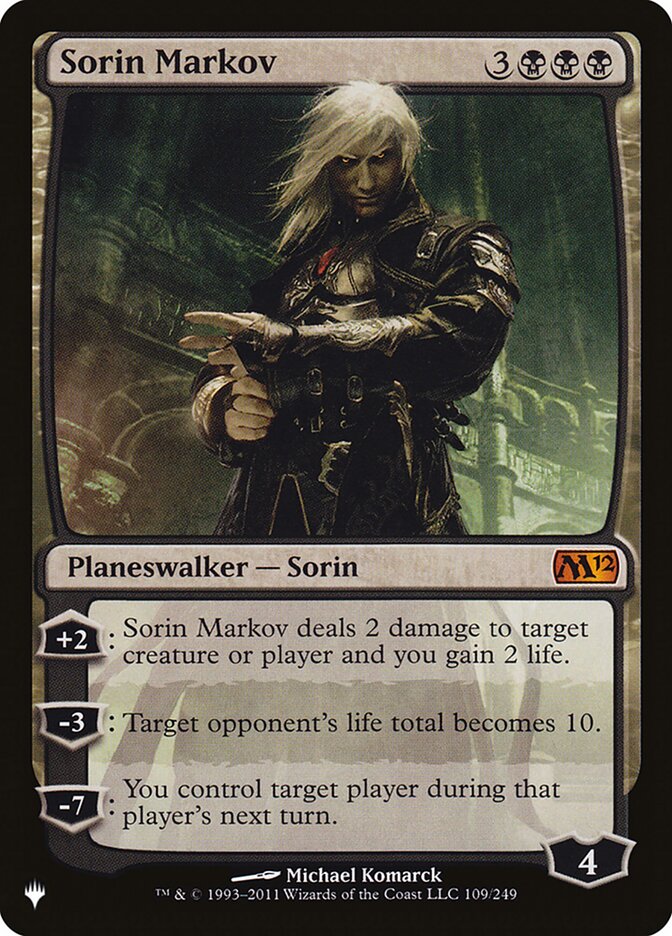 Sorin Markov [The List] | Jomio and Rueliete's Cards and Comics