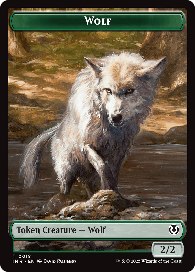 Wolf (0009) // Wolf (0018) Double-Sided Token [Innistrad Remastered Tokens] | Jomio and Rueliete's Cards and Comics