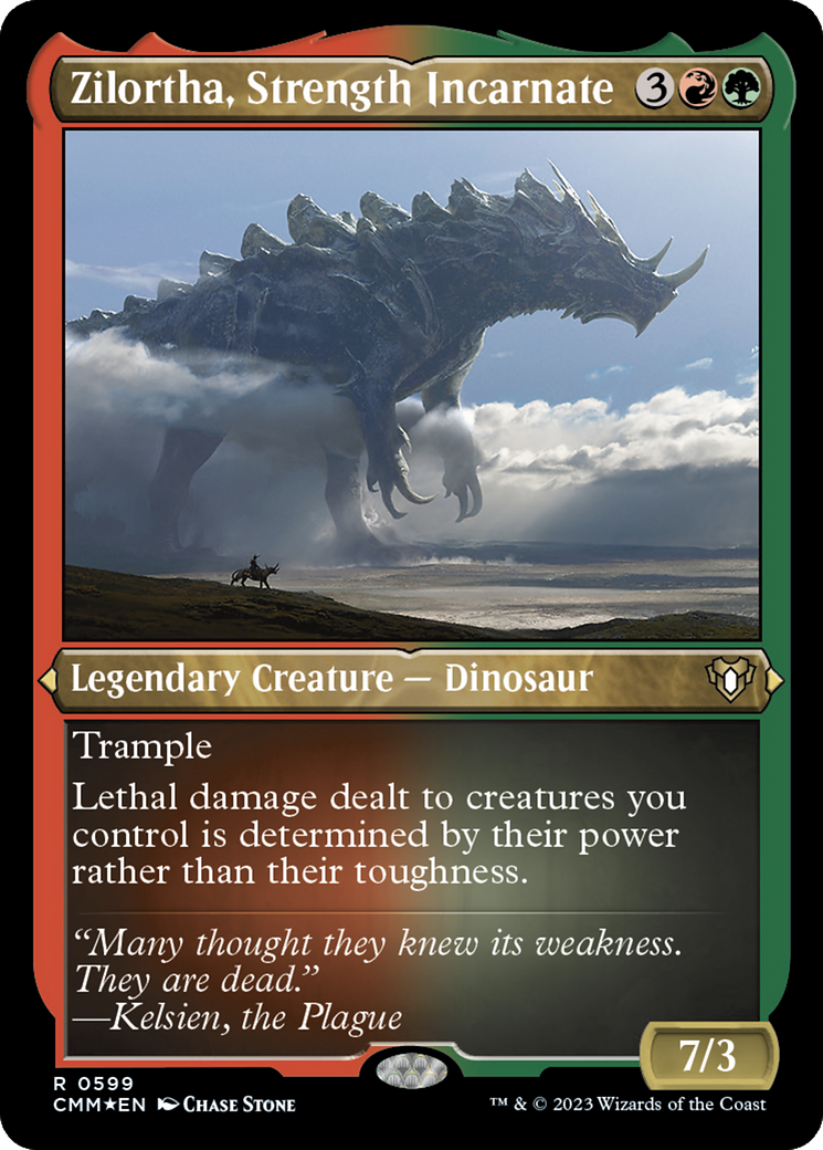Zilortha, Strength Incarnate (Foil Etched) [Commander Masters] | Jomio and Rueliete's Cards and Comics