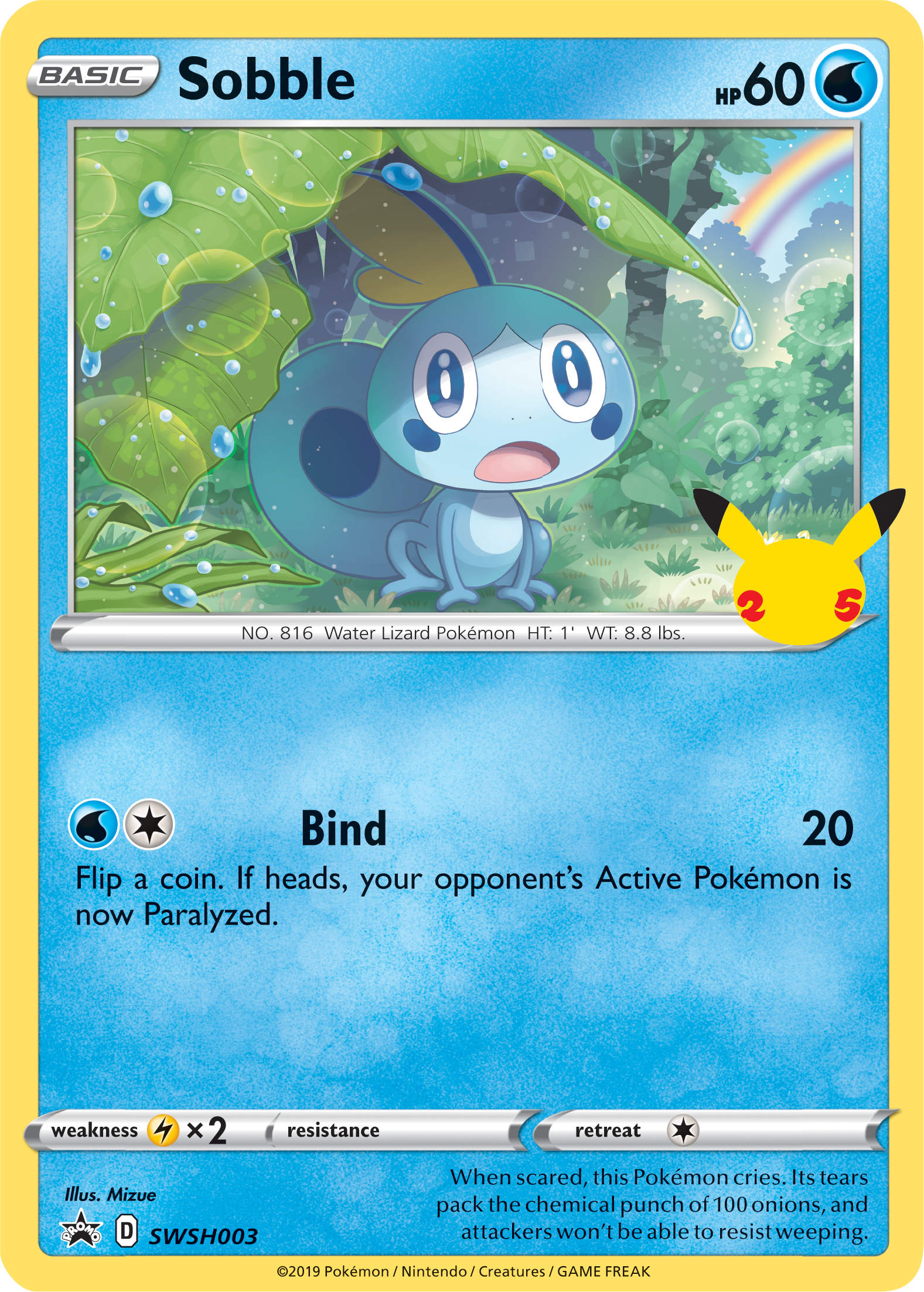 Sobble (SWSH003) (Jumbo Card) [First Partner Pack] | Jomio and Rueliete's Cards and Comics