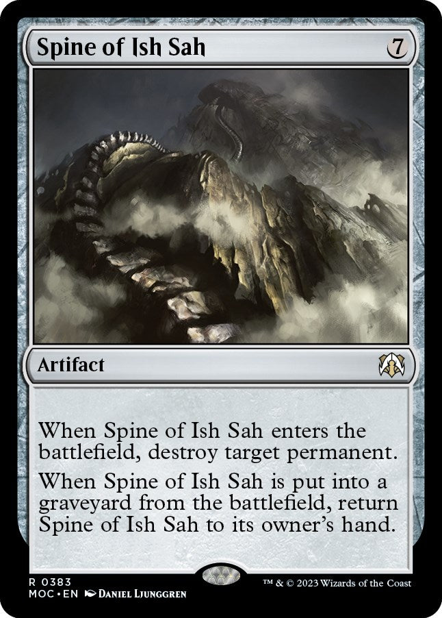 Spine of Ish Sah [March of the Machine Commander] | Jomio and Rueliete's Cards and Comics