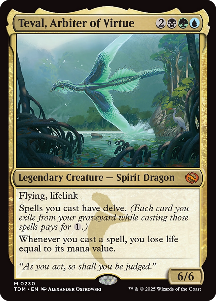 Teval, Arbiter of Virtue [Tarkir: Dragonstorm] | Jomio and Rueliete's Cards and Comics