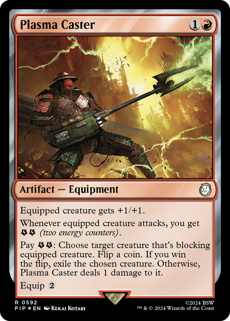 Plasma Caster (Surge Foil) [Fallout] | Jomio and Rueliete's Cards and Comics