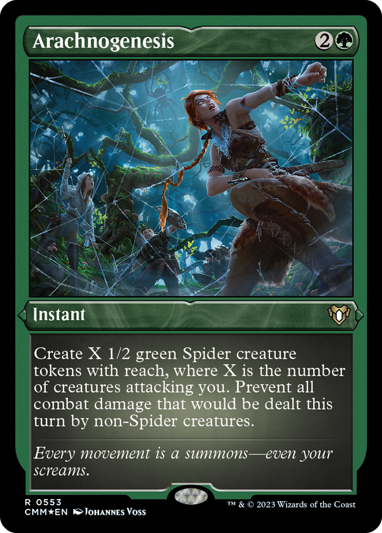 Arachnogenesis (Foil Etched) [Commander Masters] | Jomio and Rueliete's Cards and Comics