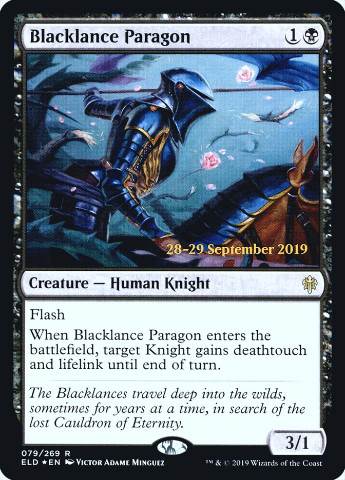 Blacklance Paragon [Throne of Eldraine Prerelease Promos] | Jomio and Rueliete's Cards and Comics