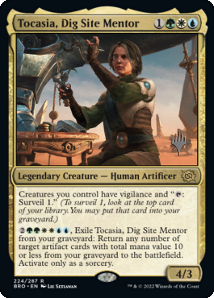 Tocasia, Dig Site Mentor (Promo Pack) [The Brothers' War Promos] | Jomio and Rueliete's Cards and Comics