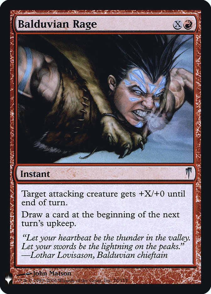 Balduvian Rage [Mystery Booster] | Jomio and Rueliete's Cards and Comics