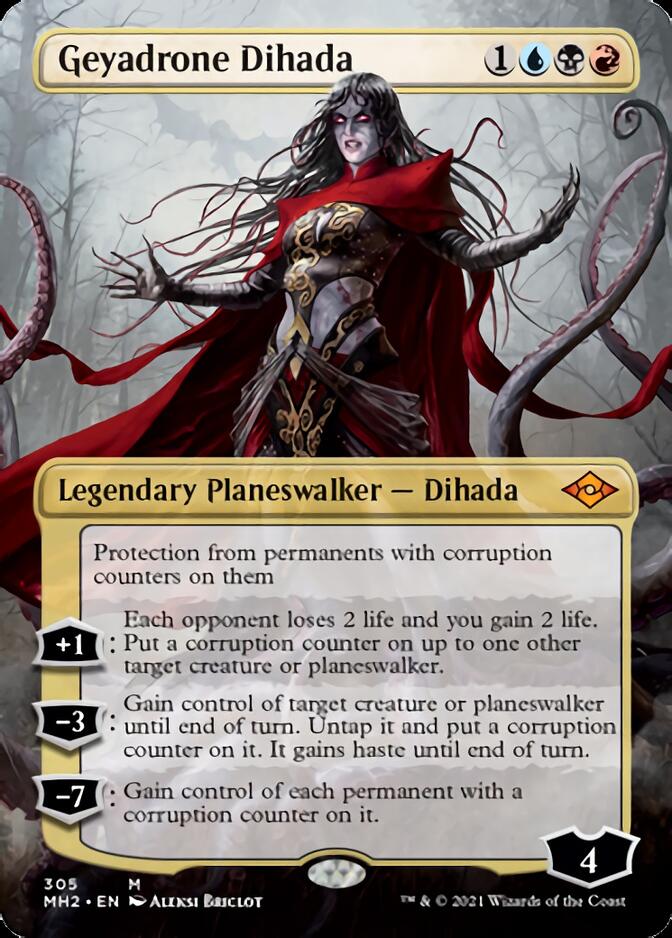 Geyadrone Dihada (Borderless) [Modern Horizons 2] | Jomio and Rueliete's Cards and Comics