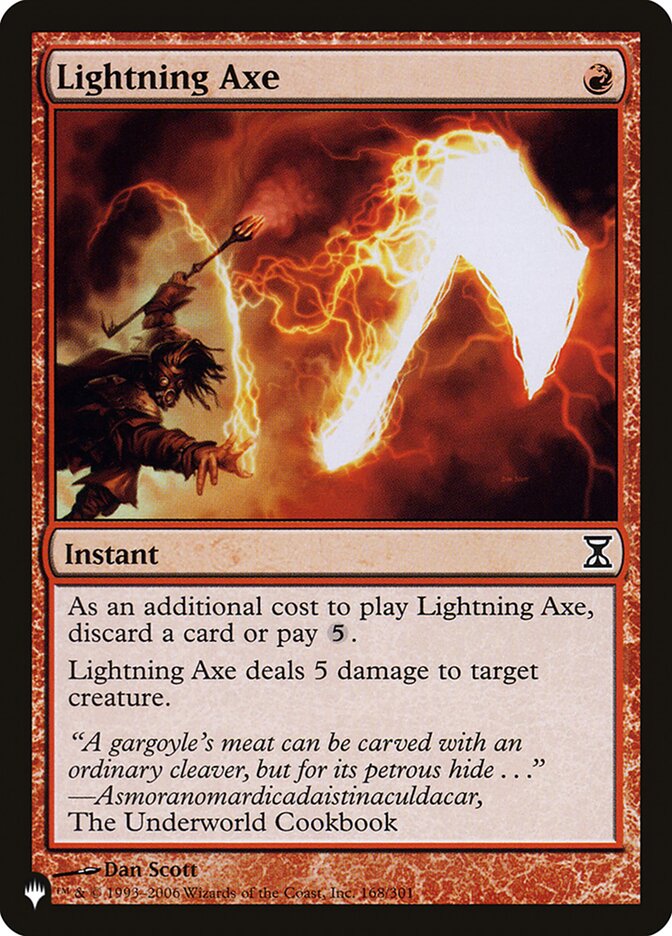 Lightning Axe [The List] | Jomio and Rueliete's Cards and Comics