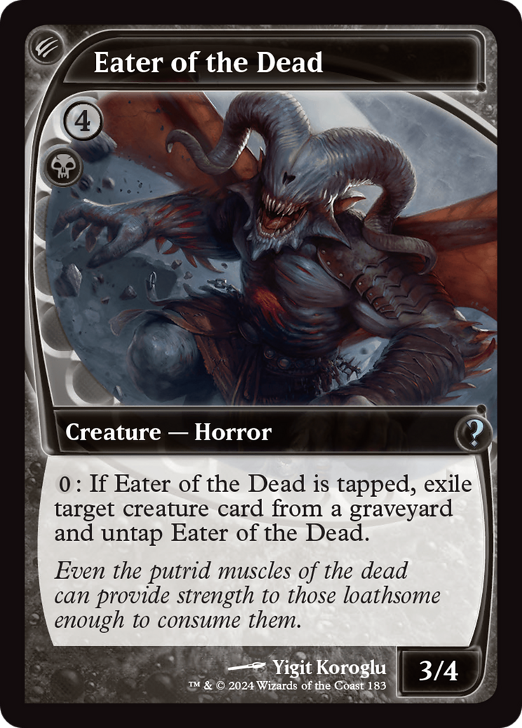 Eater of the Dead (Future Sight) [Mystery Booster 2] | Jomio and Rueliete's Cards and Comics