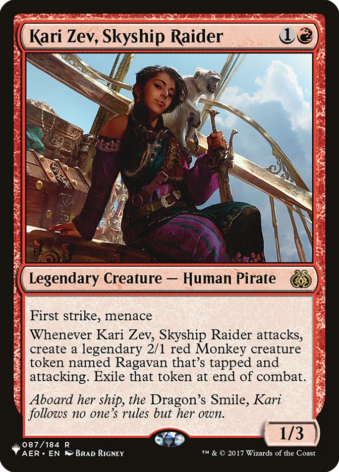 Kari Zev, Skyship Raider [The List] | Jomio and Rueliete's Cards and Comics