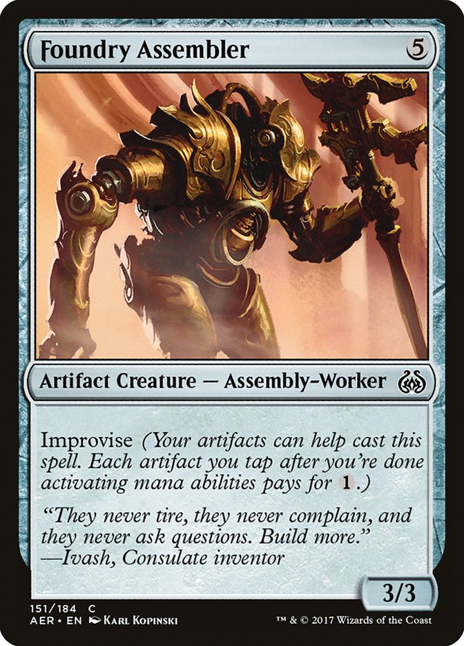 Foundry Assembler [Aether Revolt] | Jomio and Rueliete's Cards and Comics