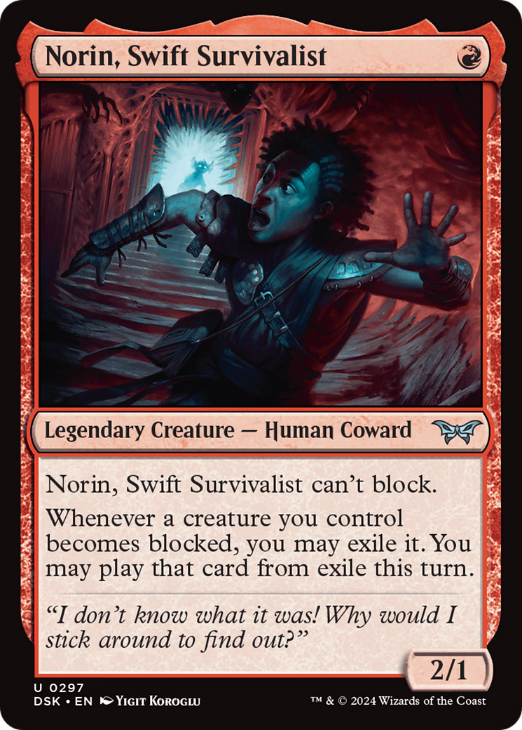 Norin, Swift Survivalist (0297) [Duskmourn: House of Horror] | Jomio and Rueliete's Cards and Comics