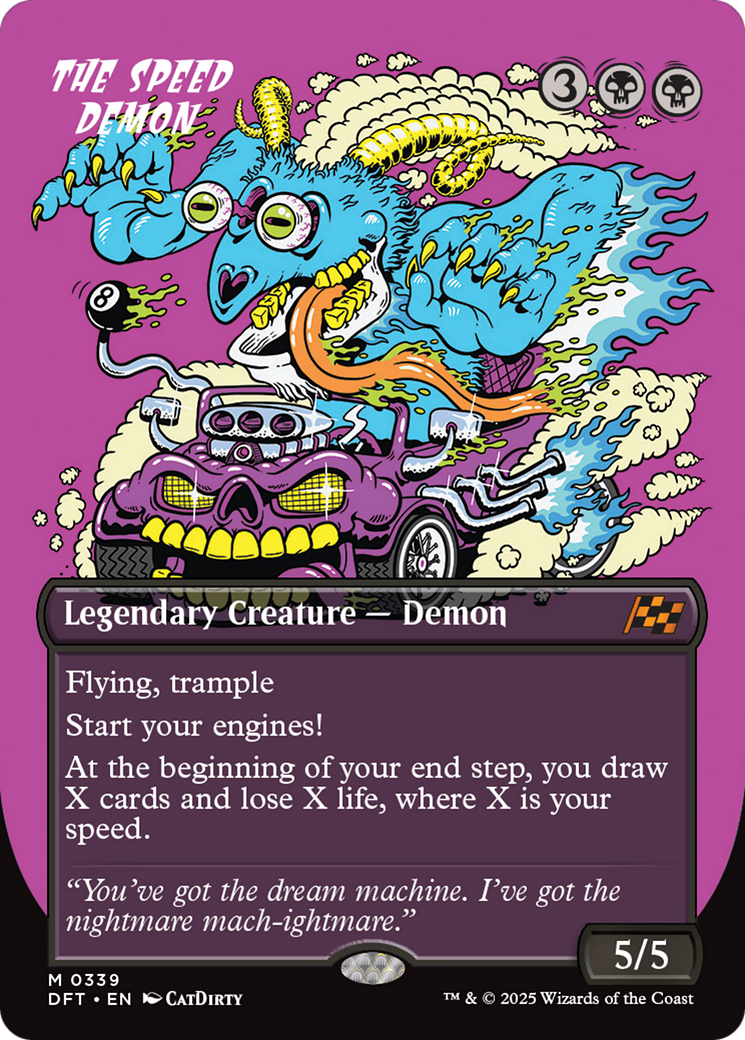 The Speed Demon (Borderless) [Aetherdrift] | Jomio and Rueliete's Cards and Comics