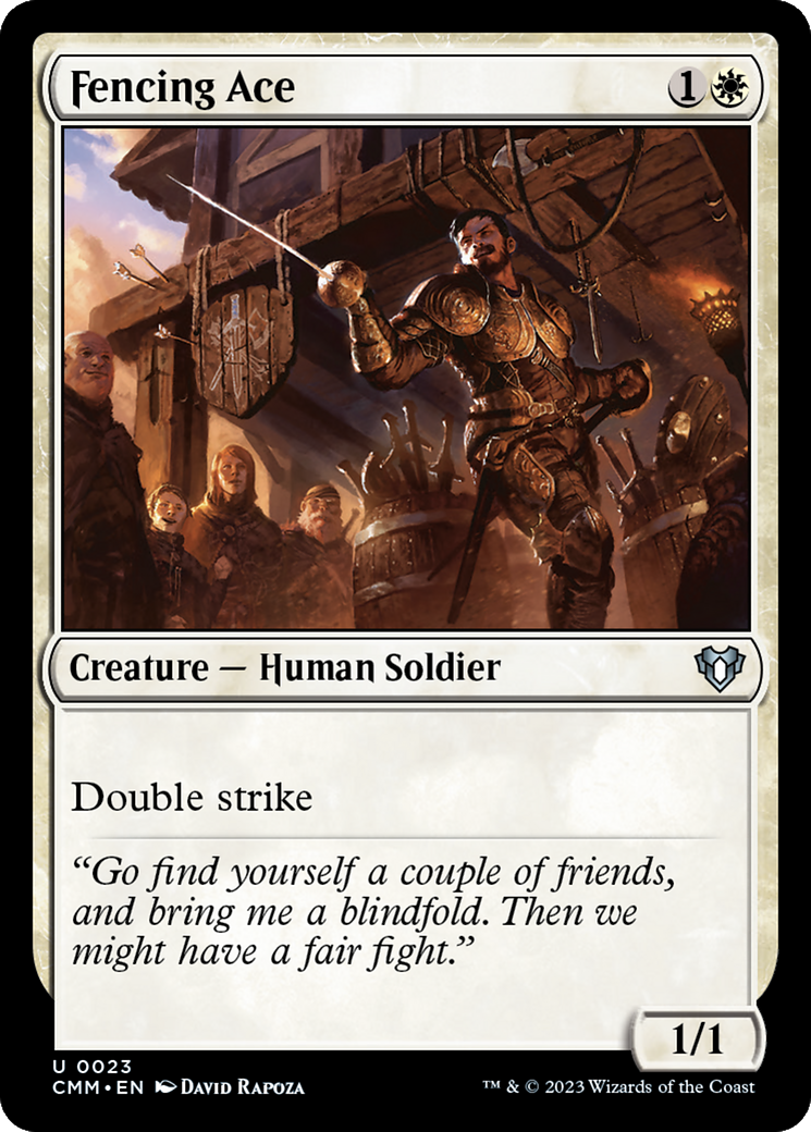 Fencing Ace [Commander Masters] | Jomio and Rueliete's Cards and Comics