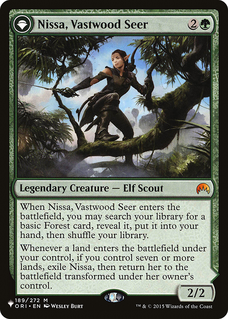 Nissa, Vastwood Seer // Nissa, Sage Animist [Secret Lair: From Cute to Brute] | Jomio and Rueliete's Cards and Comics