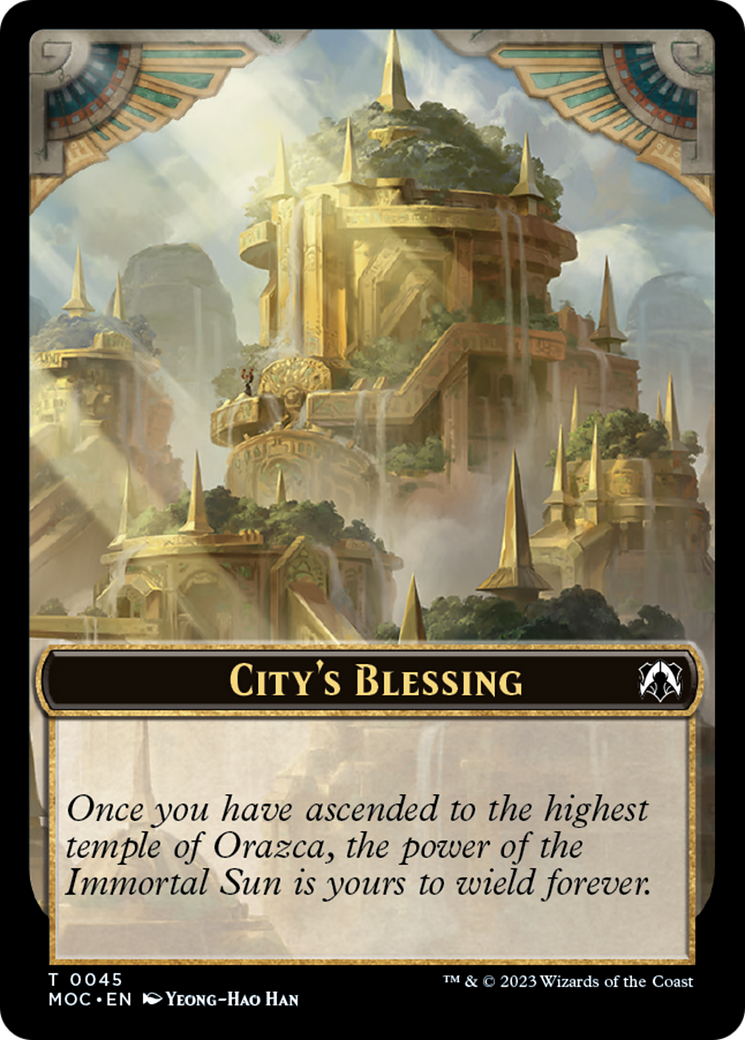 Butterfly // City's Blessing Double-Sided Token [March of the Machine Commander Tokens] | Jomio and Rueliete's Cards and Comics