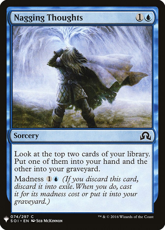 Nagging Thoughts [Mystery Booster] | Jomio and Rueliete's Cards and Comics