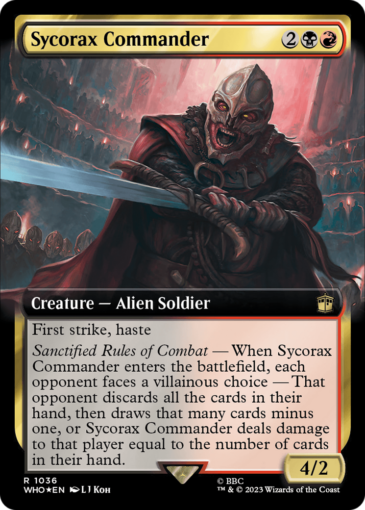Sycorax Commander (Extended Art) (Surge Foil) [Doctor Who] | Jomio and Rueliete's Cards and Comics
