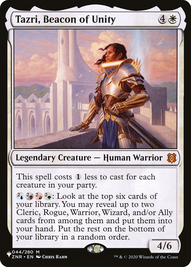 Tazri, Beacon of Unity (ZNR) [The List] | Jomio and Rueliete's Cards and Comics