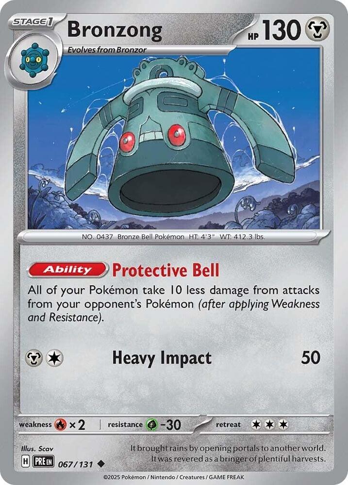 Bronzong (067/131) [Scarlet & Violet: Prismatic Evolutions] | Jomio and Rueliete's Cards and Comics