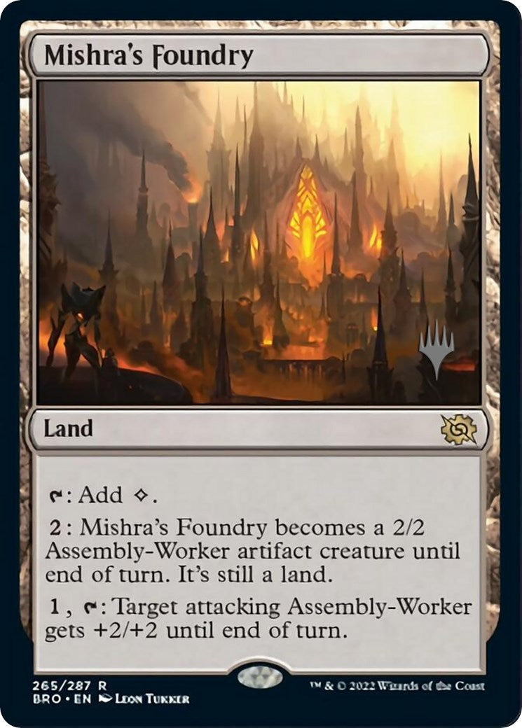 Mishra's Foundry (Promo Pack) [The Brothers' War Promos] | Jomio and Rueliete's Cards and Comics