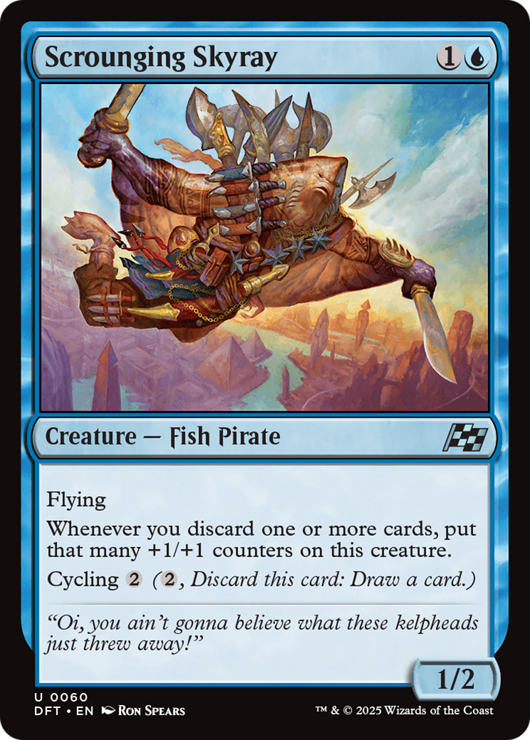 Scrounging Skyray [Aetherdrift] | Jomio and Rueliete's Cards and Comics