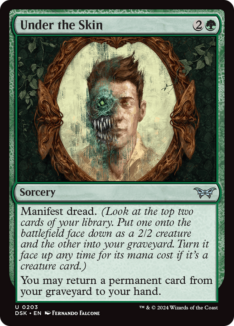 Under the Skin [Duskmourn: House of Horror] | Jomio and Rueliete's Cards and Comics