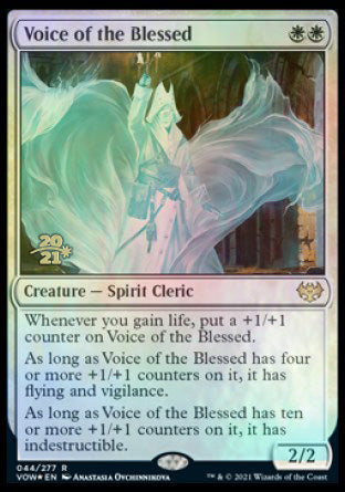 Voice of the Blessed [Innistrad: Crimson Vow Prerelease Promos] | Jomio and Rueliete's Cards and Comics