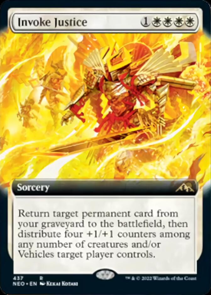 Invoke Justice (Extended Art) [Kamigawa: Neon Dynasty] | Jomio and Rueliete's Cards and Comics