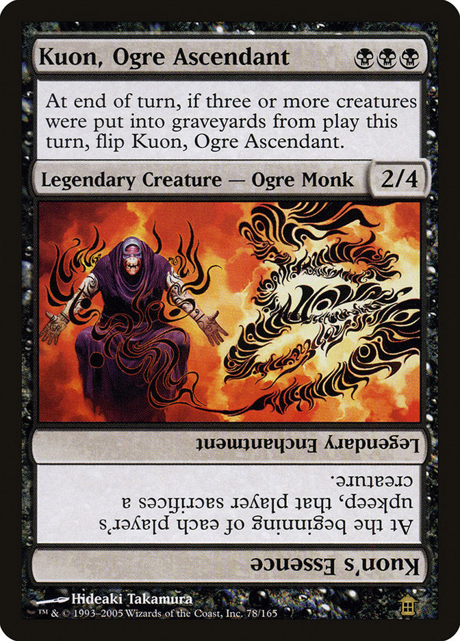 Kuon, Ogre Ascendant // Kuon's Essence [Saviors of Kamigawa] | Jomio and Rueliete's Cards and Comics