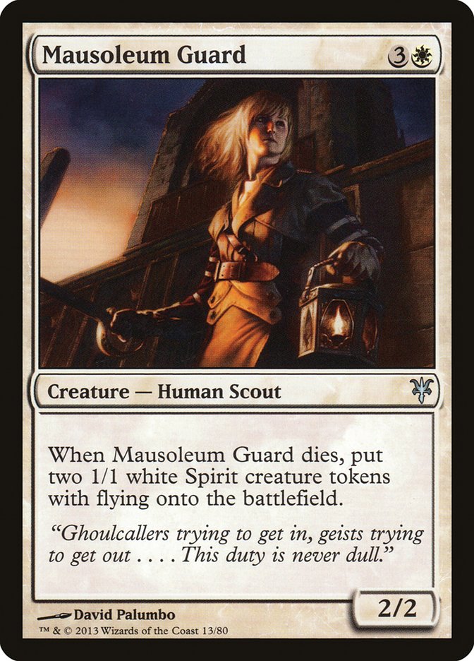 Mausoleum Guard [Duel Decks: Sorin vs. Tibalt] | Jomio and Rueliete's Cards and Comics