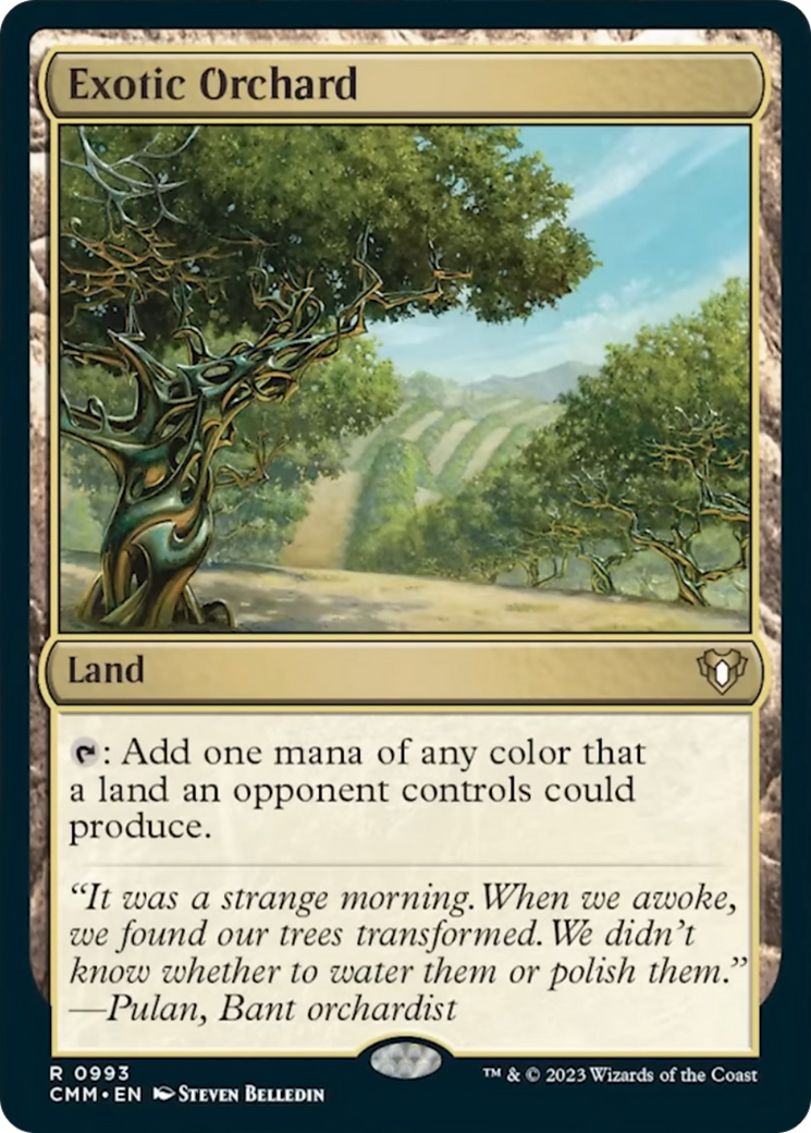 Exotic Orchard [Commander Masters] | Jomio and Rueliete's Cards and Comics