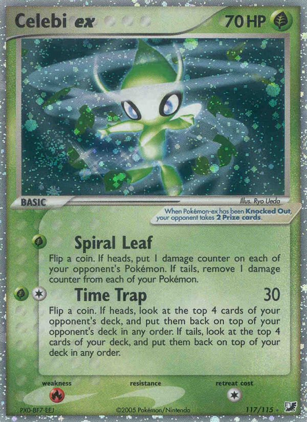 Celebi ex (117/115) [EX: Unseen Forces] | Jomio and Rueliete's Cards and Comics
