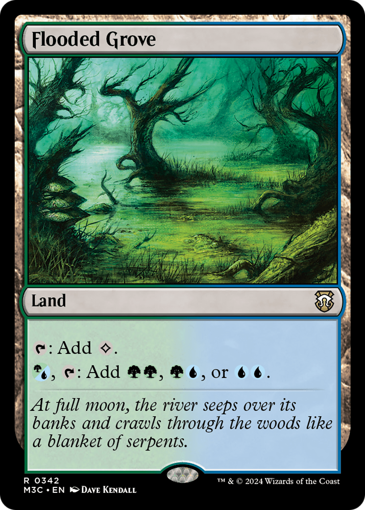 Flooded Grove (Ripple Foil) [Modern Horizons 3 Commander] | Jomio and Rueliete's Cards and Comics