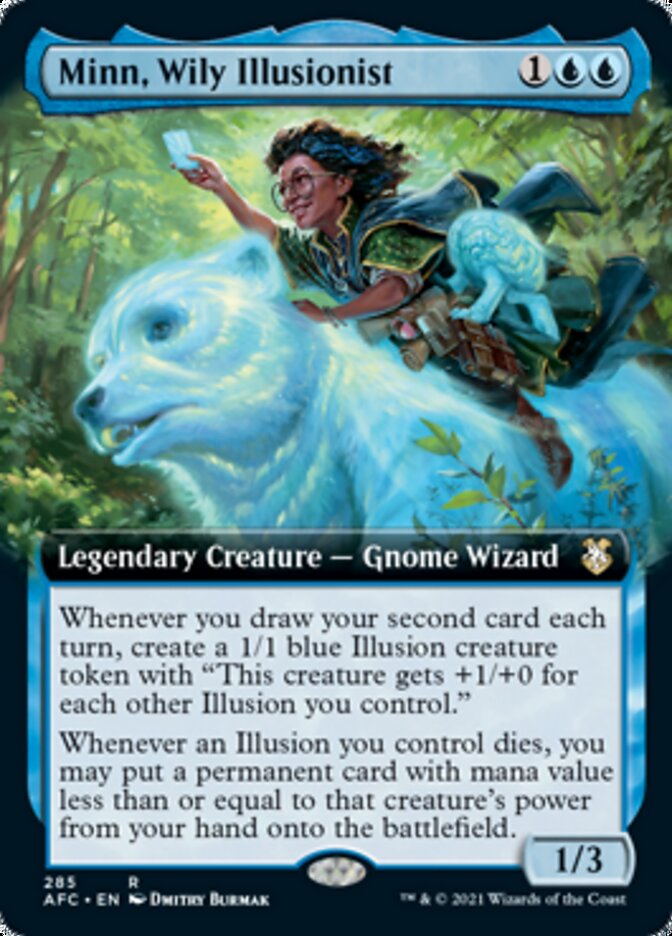 Minn, Wily Illusionist (Extended Art) [Dungeons & Dragons: Adventures in the Forgotten Realms Commander] | Jomio and Rueliete's Cards and Comics