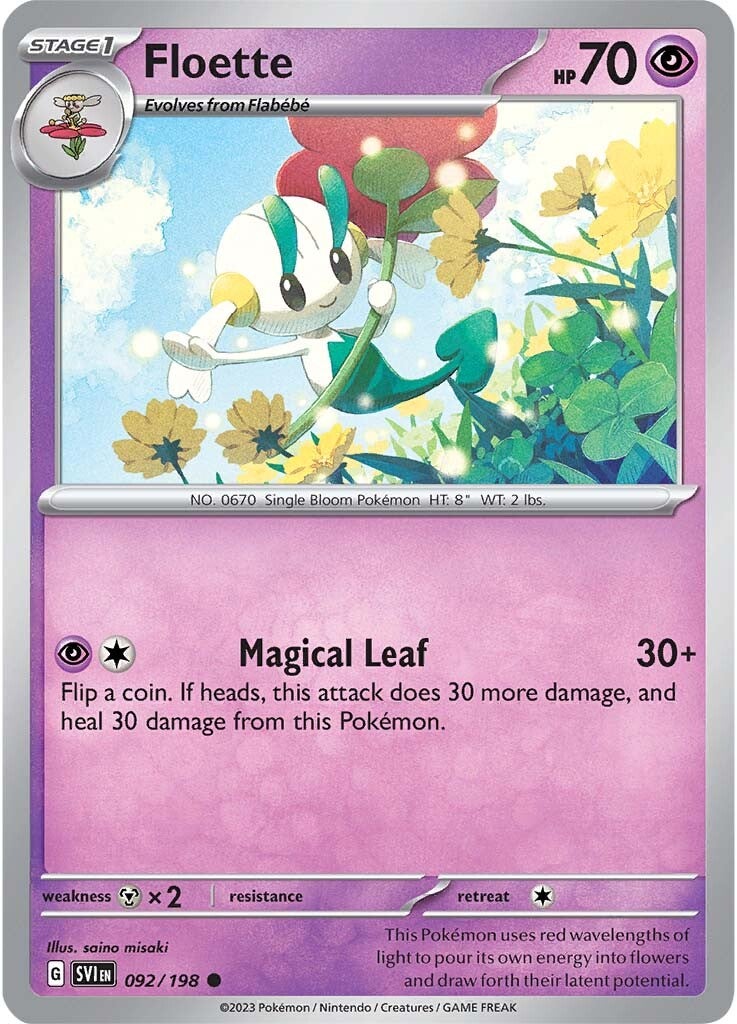 Floette (092/198) [Scarlet & Violet: Base Set] | Jomio and Rueliete's Cards and Comics