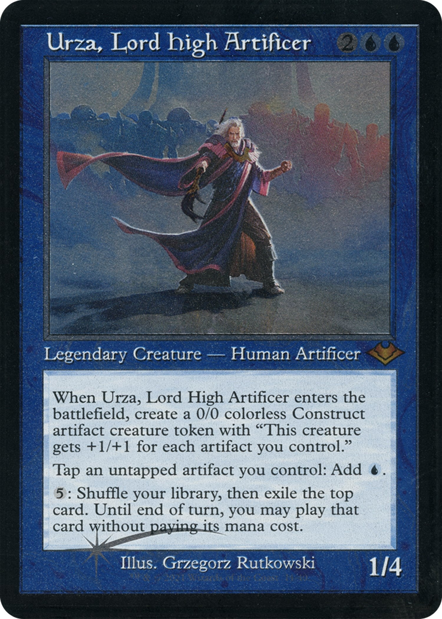 Urza, Lord High Artificer (Retro Foil Etched) [Modern Horizons] | Jomio and Rueliete's Cards and Comics