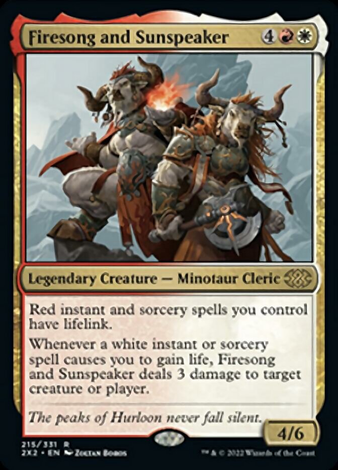 Firesong and Sunspeaker [Double Masters 2022] | Jomio and Rueliete's Cards and Comics
