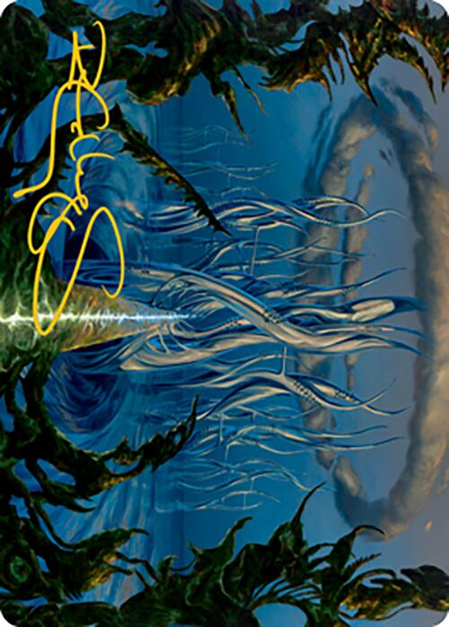 Tanglepool Bridge Art Card (Gold-Stamped Signature) [Modern Horizons 2 Art Series] | Jomio and Rueliete's Cards and Comics