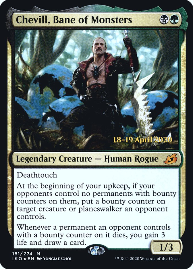 Chevill, Bane of Monsters [Ikoria: Lair of Behemoths Prerelease Promos] | Jomio and Rueliete's Cards and Comics