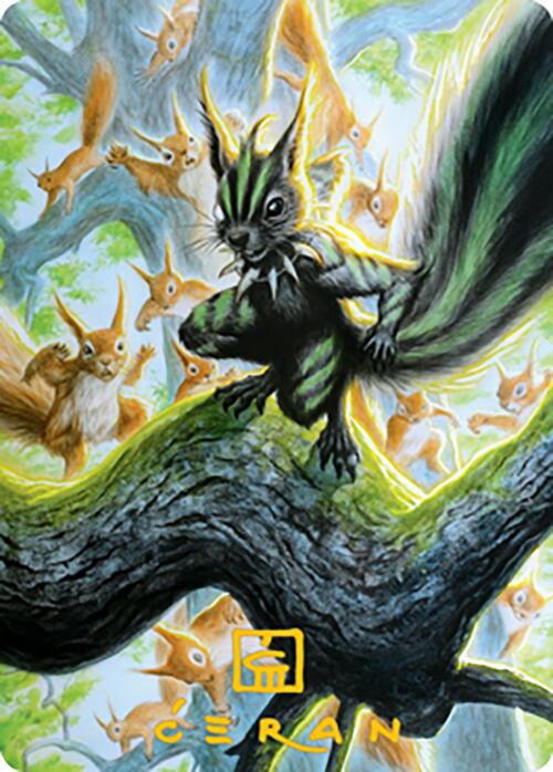 Chatterfang, Squirrel General Art Card (67) (Gold-Stamped Signature) [Modern Horizons 2 Art Series] | Jomio and Rueliete's Cards and Comics