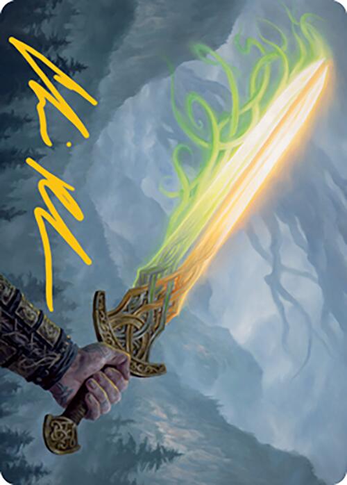 Sword of Hearth and Home Art Card (Gold-Stamped Signature) [Modern Horizons 2 Art Series] | Jomio and Rueliete's Cards and Comics