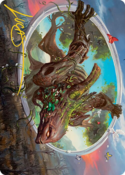 Gaea's Will Art Card (Gold-Stamped Signature) [Modern Horizons 2 Art Series] | Jomio and Rueliete's Cards and Comics