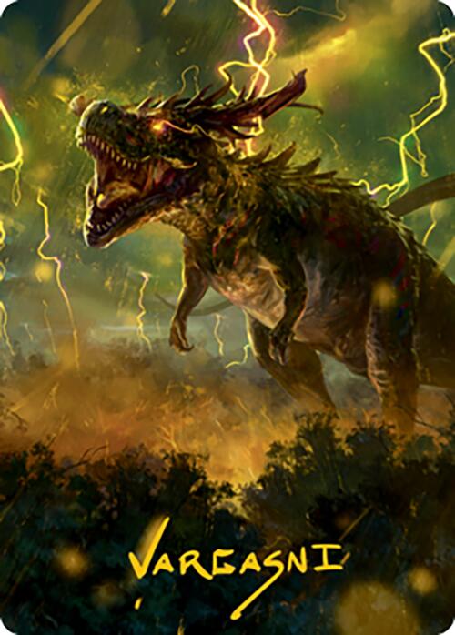 Thrasta, Tempest's Roar Art Card (42) (Gold-Stamped Signature) [Modern Horizons 2 Art Series] | Jomio and Rueliete's Cards and Comics