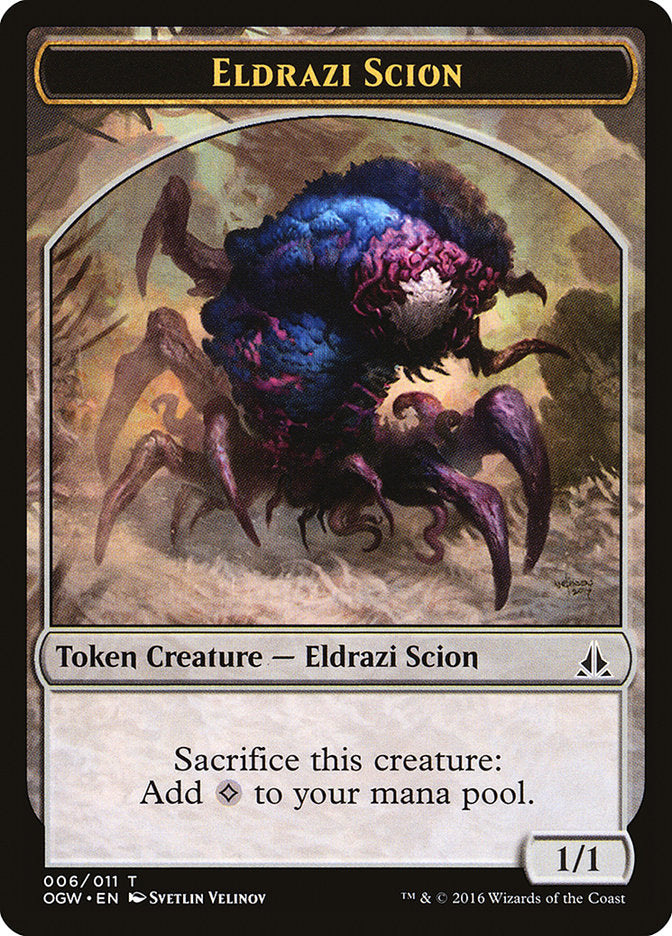 Eldrazi Scion Token (006/011) [Oath of the Gatewatch Tokens] | Jomio and Rueliete's Cards and Comics
