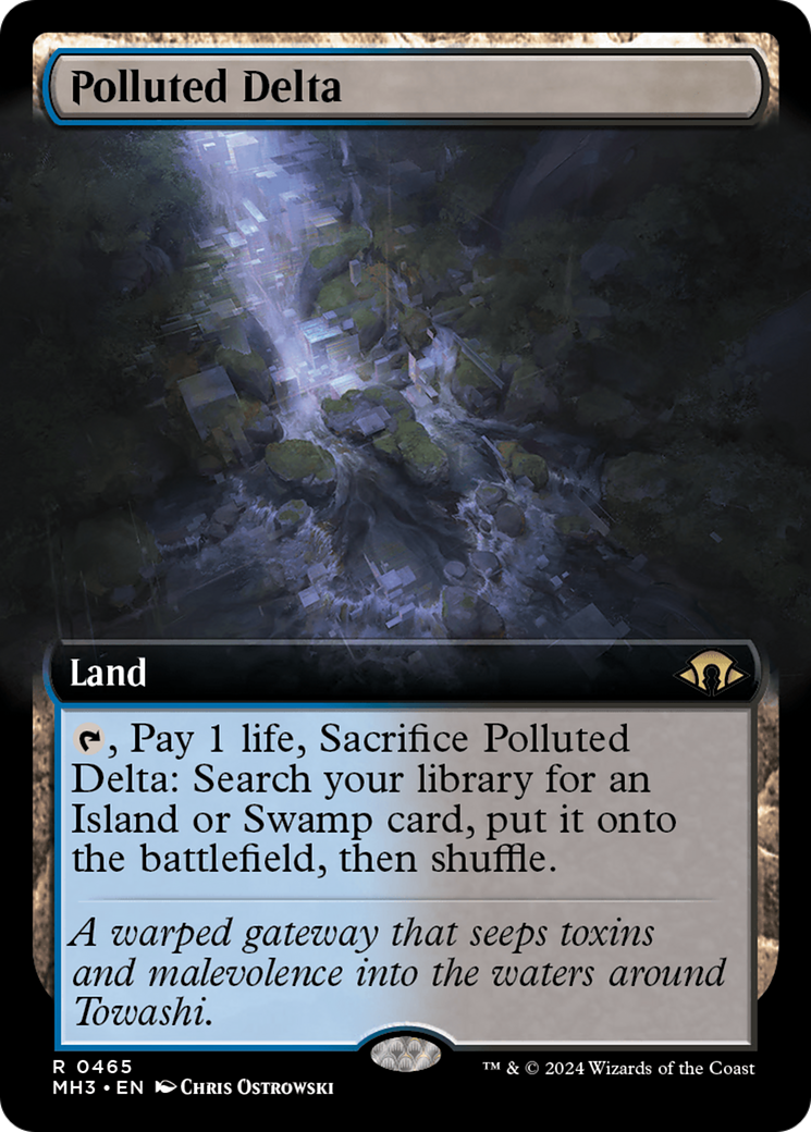 Polluted Delta (Extended Art) [Modern Horizons 3] | Jomio and Rueliete's Cards and Comics