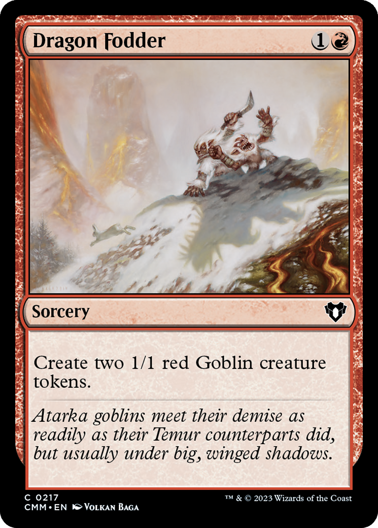 Dragon Fodder [Commander Masters] | Jomio and Rueliete's Cards and Comics