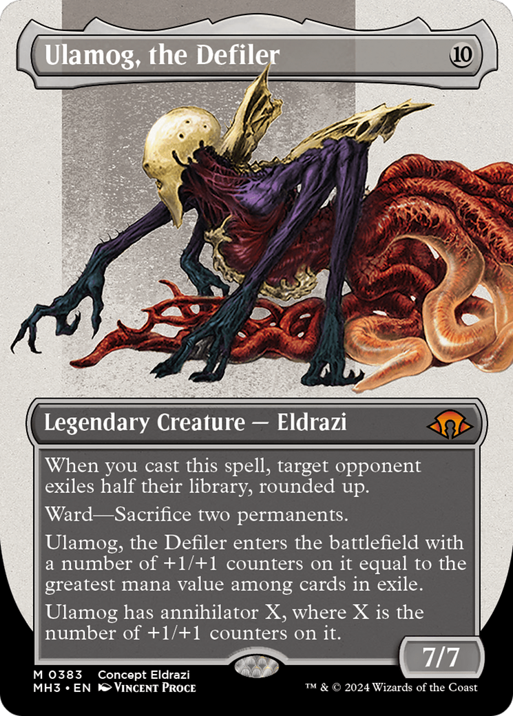 Ulamog, the Defiler (Borderless) [Modern Horizons 3] | Jomio and Rueliete's Cards and Comics
