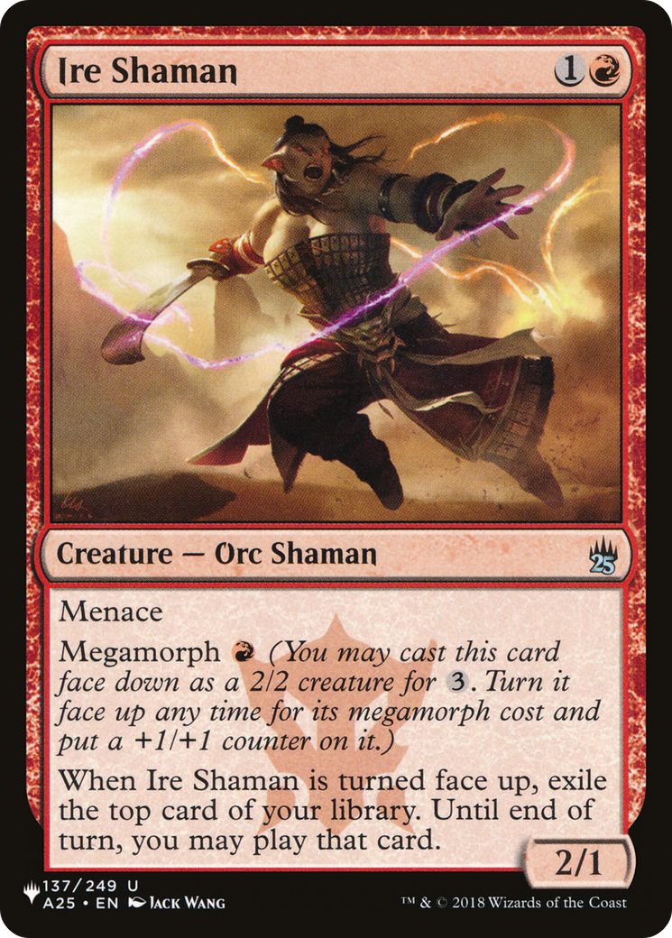 Ire Shaman [The List] | Jomio and Rueliete's Cards and Comics